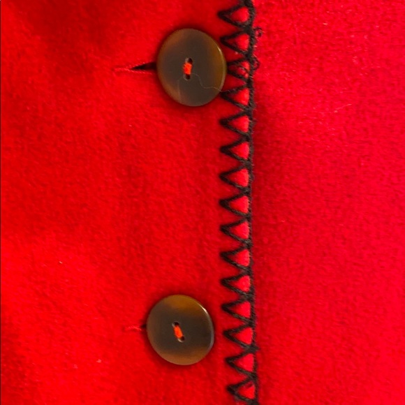 Red Cashmere & Wool Luxury Designer Coat!!! - Picture 3 of 9